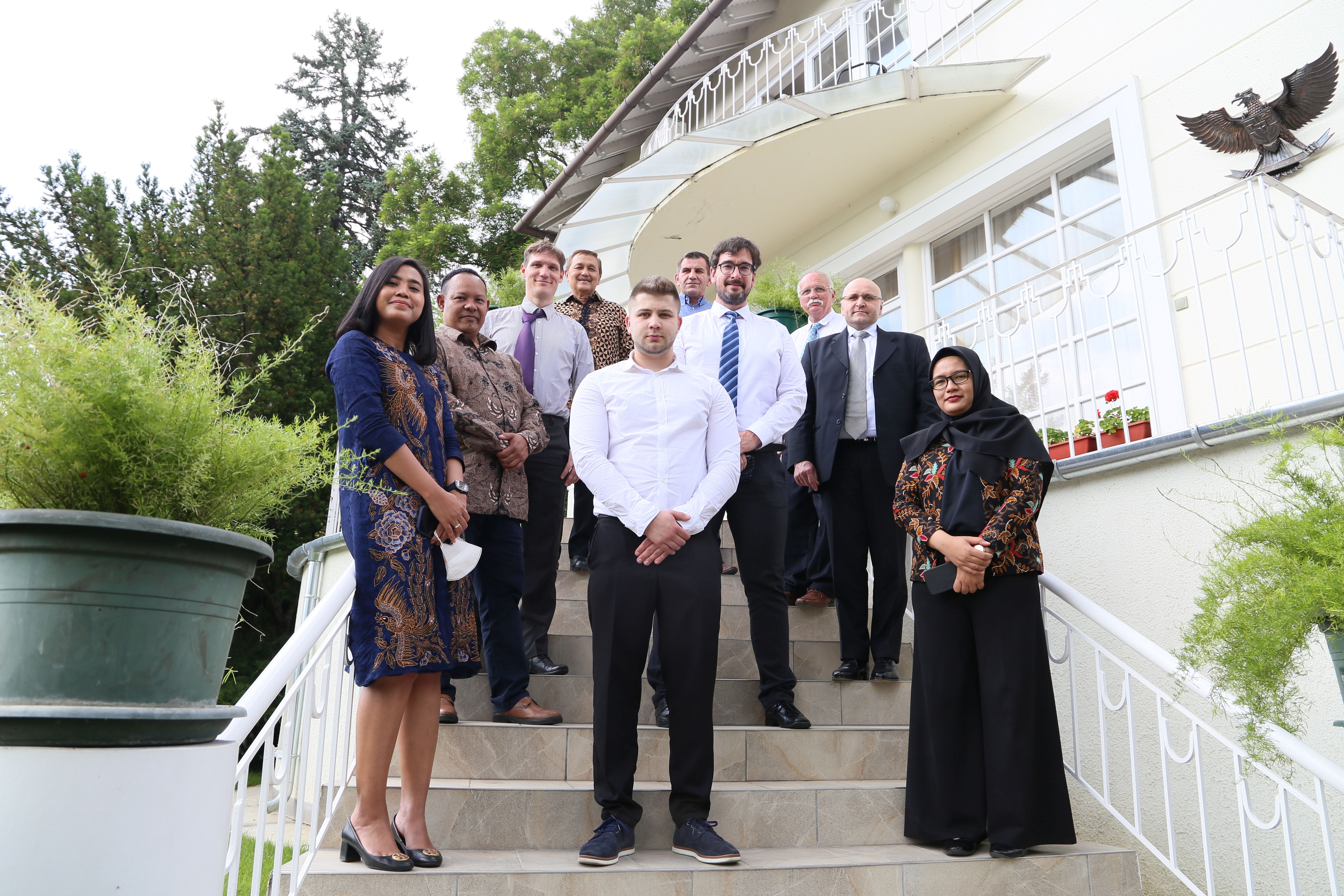 Business lunch at H.E. Ambassador Dimas Wahab's residence