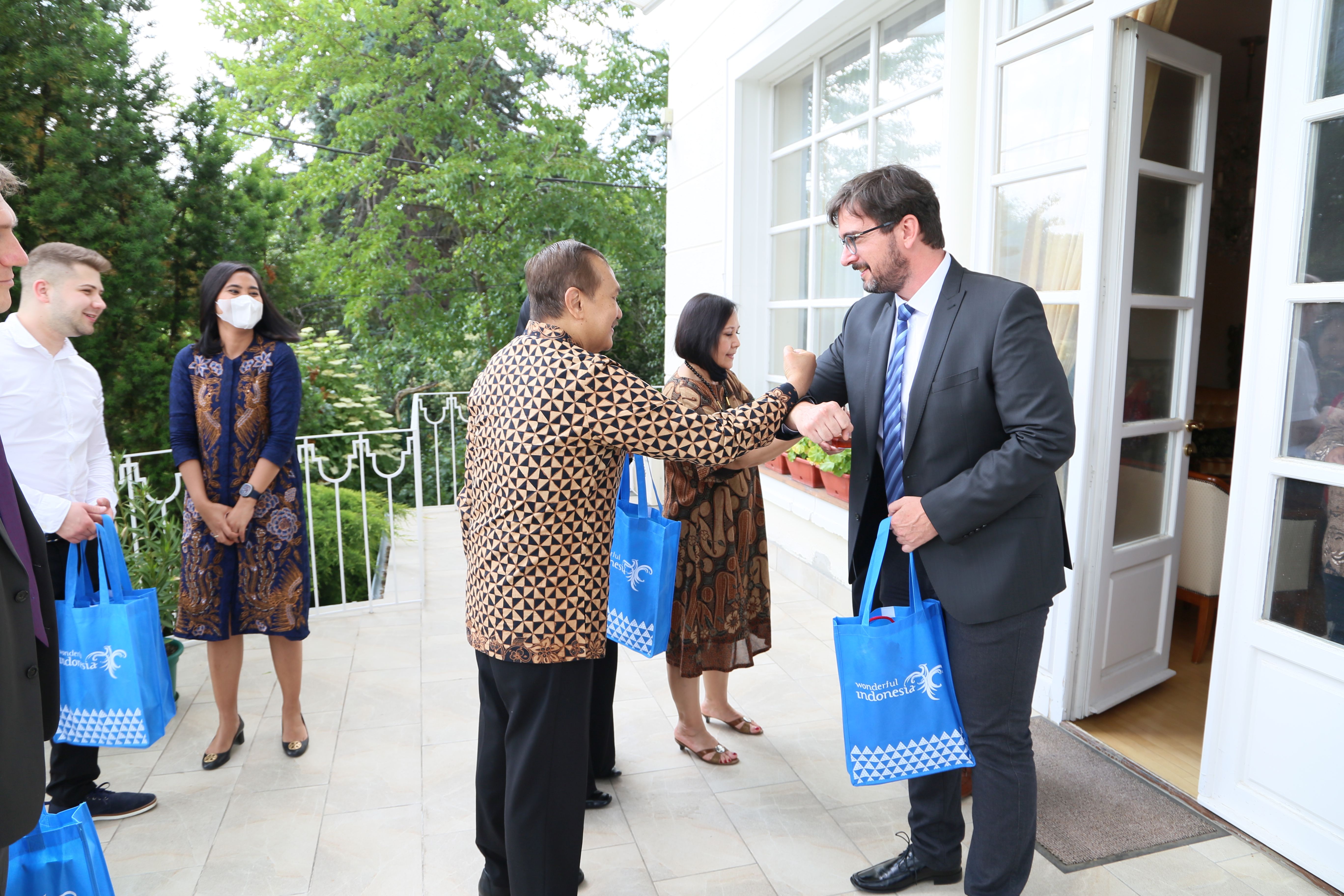 Business lunch at H.E. Ambassador Dimas Wahab's residence