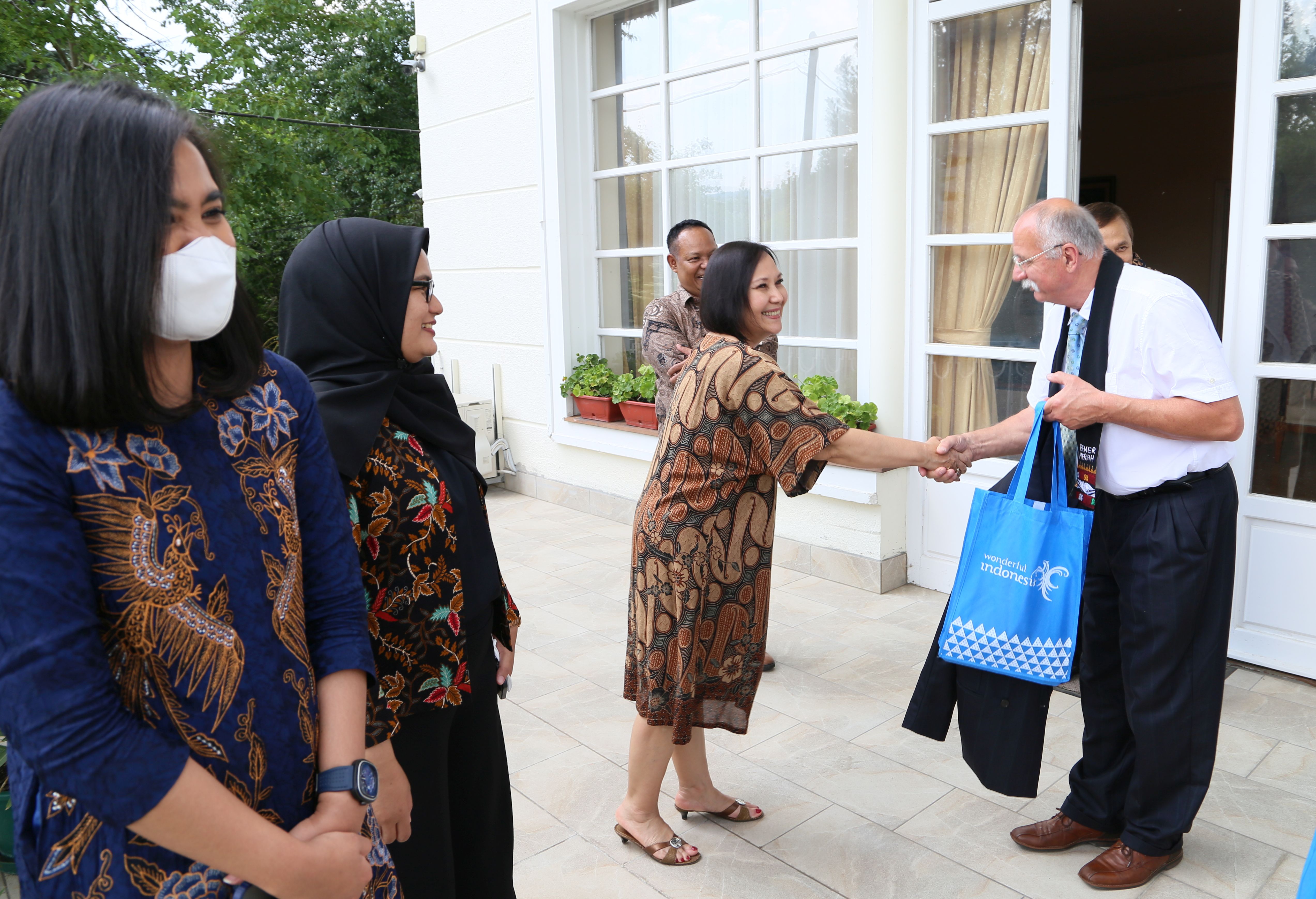Business lunch at H.E. Ambassador Dimas Wahab's residence