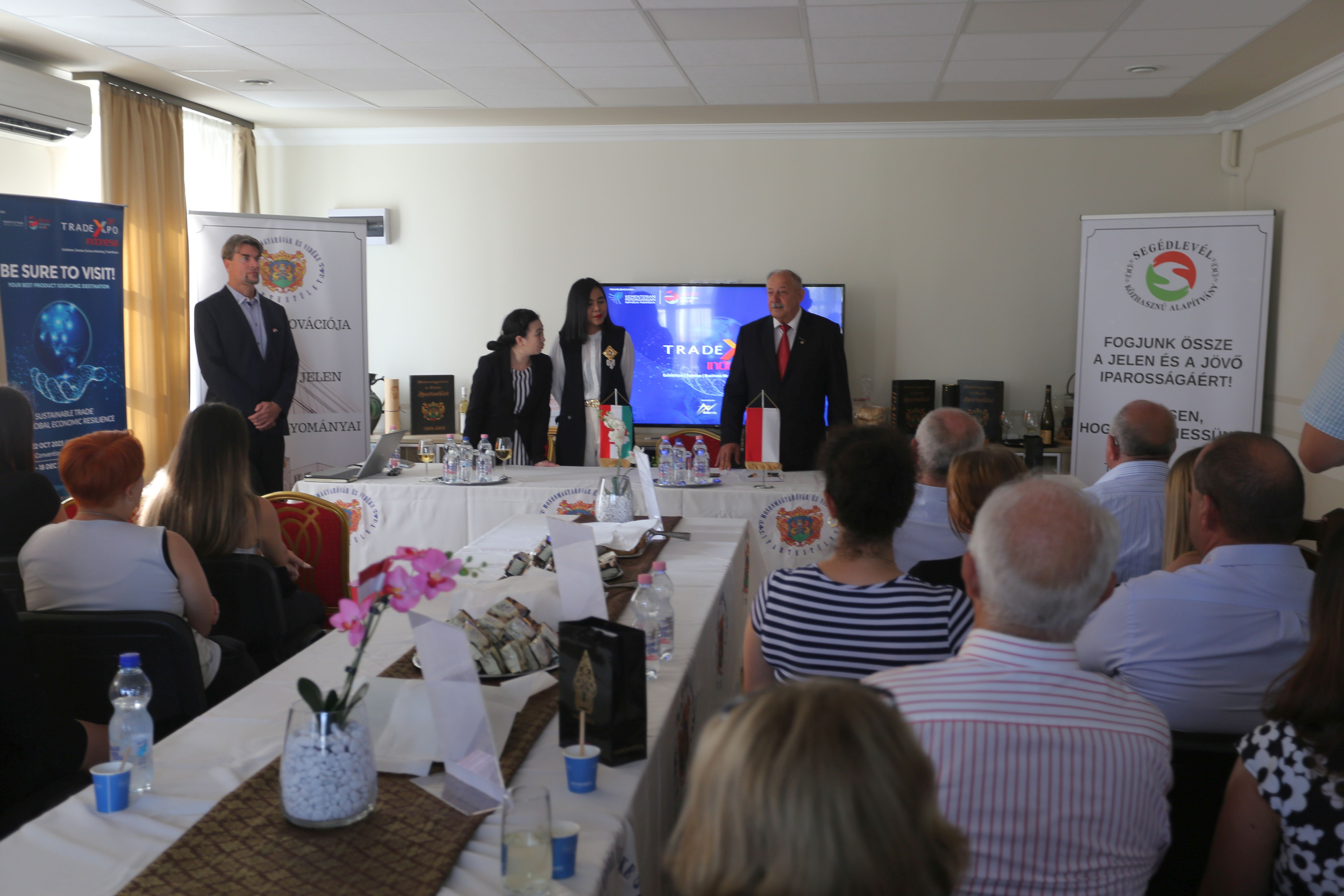 Dissemination of Trade Expo Indonesia 2023 at the Industry Association in Mosonmagyaróvár