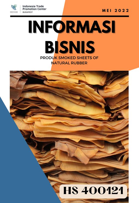 Smoked sheets of natural rubber
